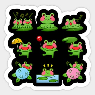 Halloween Frog Dancing Party Sticker